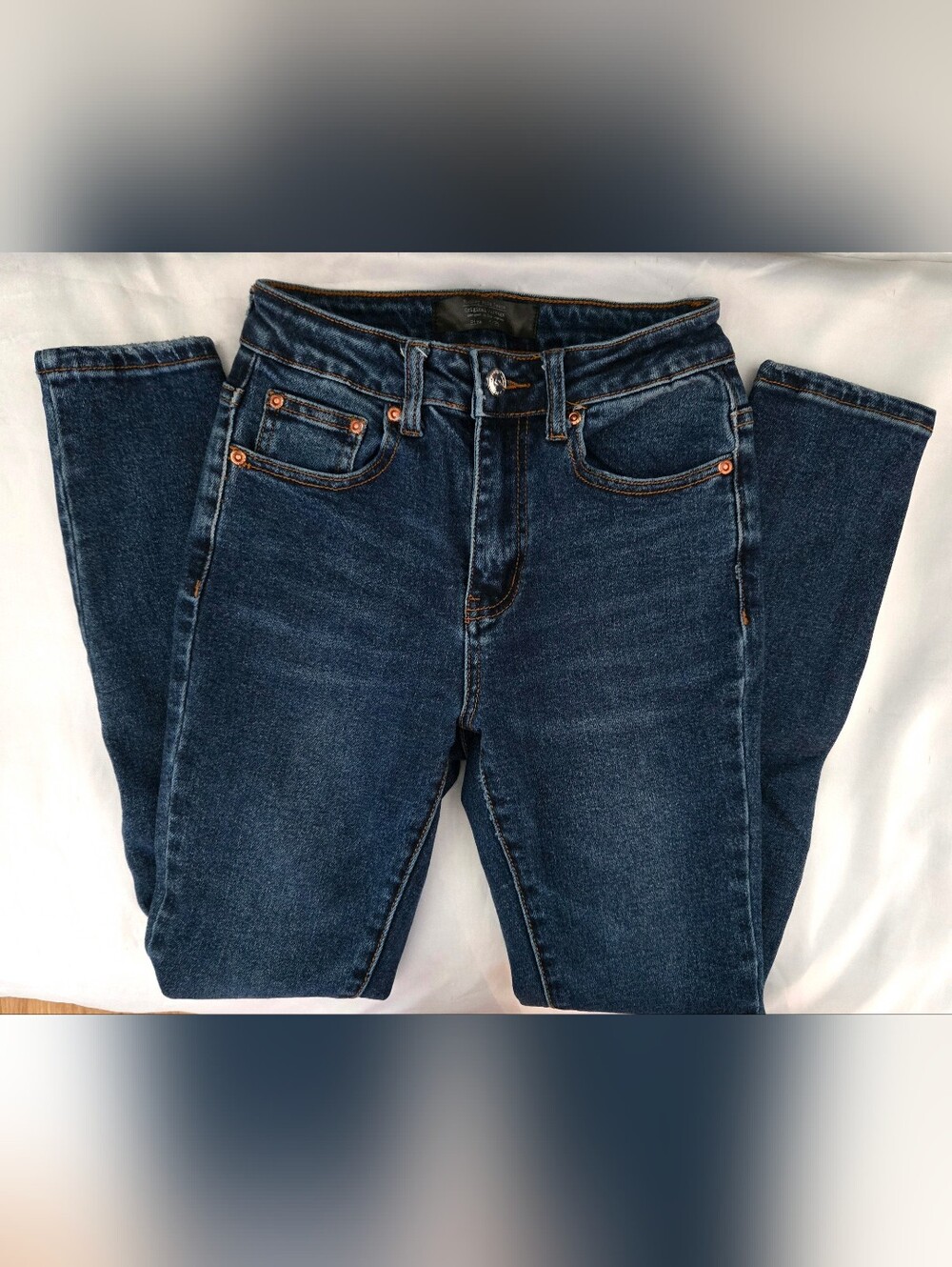 Monkey Ride Jeans Sz 1/25 Skinny Mid Rise Dark Wash